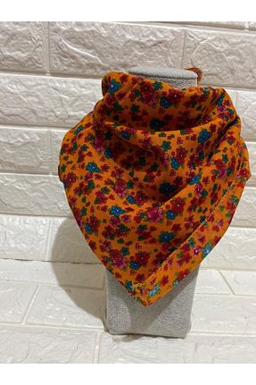 دستمال گردن نارنجی زنانه پنبه ای sema aksesuar - کد 736479781