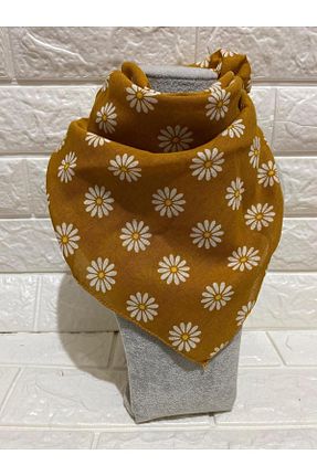 دستمال گردن زرد زنانه پنبه ای sema aksesuar - کد 736479197