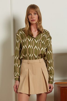 پیراهن خاکی زنانه Relaxed Dahlia Bianca - کد 736834214