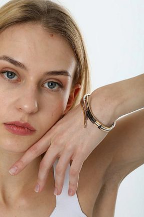 دستبند استیل (فولاد) رنگی زنانه استیل ضد زنگ UBUH SHOP - کد 737099029