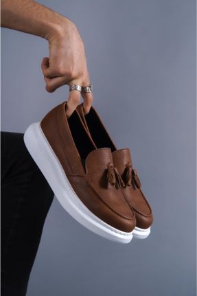 کفش کلاسیک قهوه ای مردانه جیر پاشنه کوتاه ( 4 - 1 cm ) پاشنه ضخیم کد 737185410