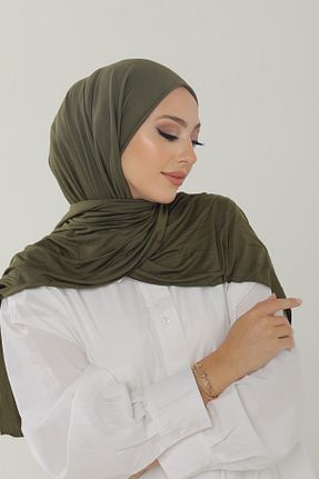 شال خاکی زنانه ویسکون کد 358405861