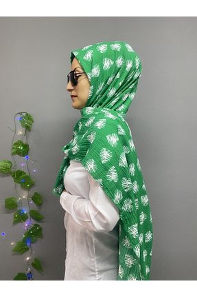 شال سبز زنانه پنبه ای SMN - کد 737876380