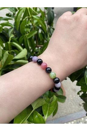 دستبند جواهر مشکی زنانه سنگ طبیعی Asya Gems - کد 691170683