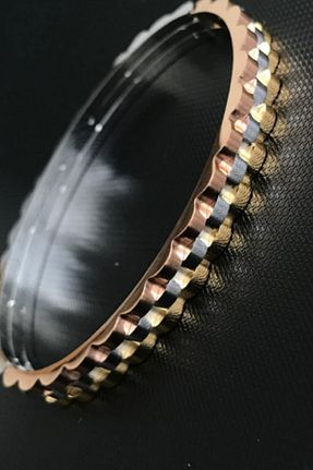 دستبند استیل (فولاد) رنگی زنانه استیل ضد زنگ UBUH SHOP - کد 737106009