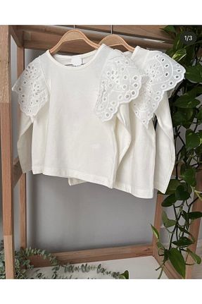سوئیشرت سفید بچه گانه ساده Hafsaboutigue - کد 737328648