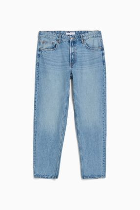 شلوار جین آبی مردانه پاچه رگولار پنبه (نخی) استاندارد کد 737577982