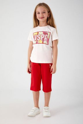 ست بالاتنه و پائین تنه سفید بچه گانه بافتنی U.S. Polo Assn. - کد 737731007