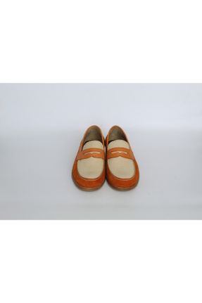 کفش لوفر نارنجی مردانه پاشنه کوتاه ( 4 - 1 cm ) کد 736363104
