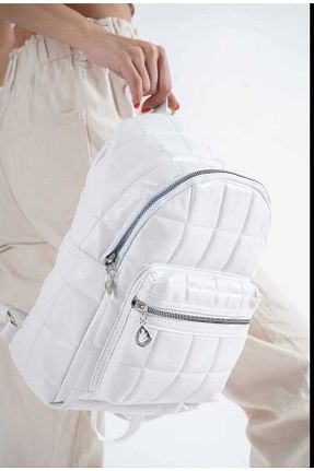 کوله پشتی سفید زنانه سایز متوسط MAC&MOS - کد 263764473