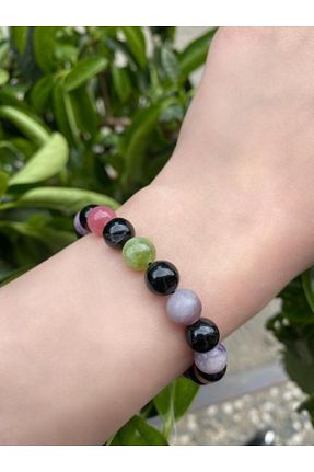 دستبند جواهر مشکی زنانه سنگ طبیعی Asya Gems - کد 691170683