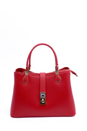 کیف دوشی قرمز زنانه چرم مصنوعی کد 737016108