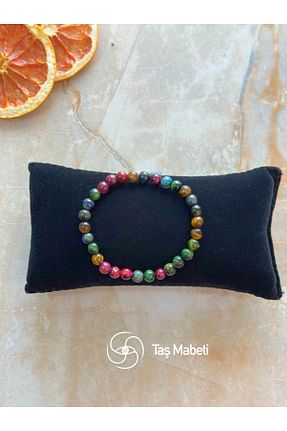 دستبند جواهر رنگی زنانه سنگ طبیعی TAŞMABETİ - کد 737022702