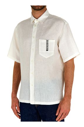 پیراهن سفید مردانه رگولار Bikkembergs - کد 737124099