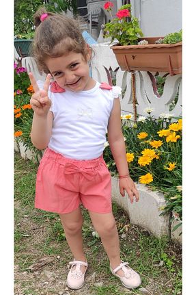 ست بالاتنه و پائین تنه نارنجی بچه گانه بافتنی Novy Baby - کد 704767558