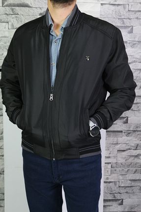 کاپشن مشکی مردانه Relaxed Bilgiçler - کد 738057912