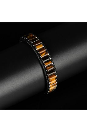 دستبند جواهر رنگی مردانه چرم Clays Jewellery - کد 738089400
