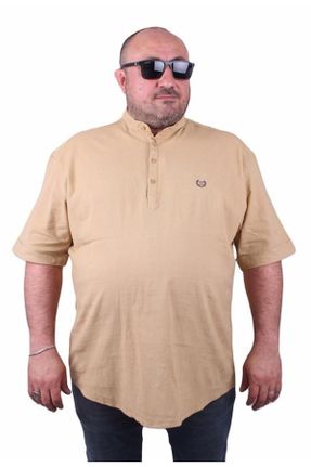 پیراهن قهوه ای مردانه سایز بزرگ کد 738207688