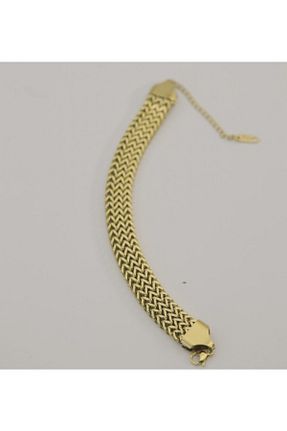 دستبند استیل (فولاد) طلائی زنانه روکش طلا EYEM STORE - کد 738235503