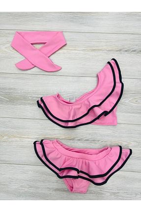 ست بیکینی صورتی بچه گانه پارچه ای My Kids Wear - کد 723822197