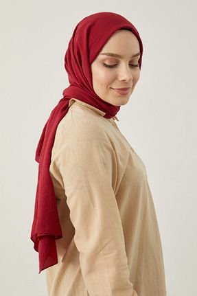 شال زرشکی زنانه پنبه ای Yefrastore - کد 738417205