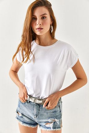 بلوز سفید زنانه ساده Olalook - کد 738405453