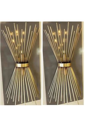 چراغ دیواری طلائی فلزی OSC HOME - کد 738561971