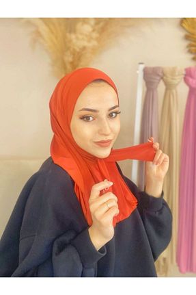 کلاه شنای حجاب نارنجی زنانه Organic Scarfs - کد 738807449