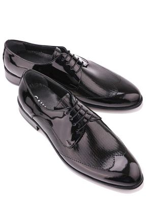 کفش کلاسیک مشکی مردانه چرم خالص Calvano - کد 34205872
