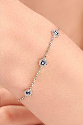 دستبند نقره زنانه 925 عیار Tmt Silver - کد 738837439