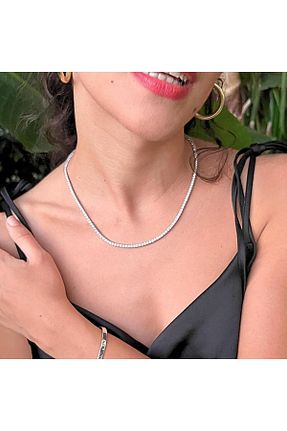 گردنبند نقره زنانه 925 عیار Nisa Gümüş - کد 738576907