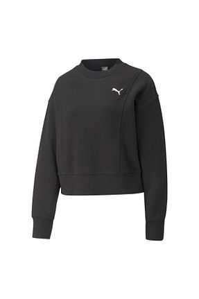 سوئیشرت مشکی زنانه ساده Puma - کد 738579909