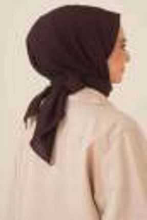 روسری قهوه ای پنبه ای Organic Scarfs - کد 739088387