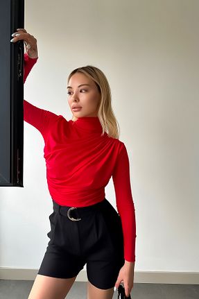 بلوز قرمز زنانه ساده LACHT - کد 739212256