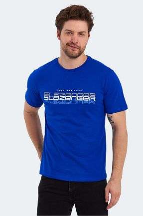 تیشرت سرمه ای مردانه رگولار Slazenger - کد 737986015