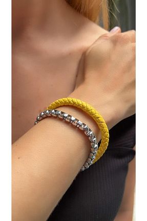 دستبند جواهر زنانه چرم Kutcha Accessories - کد 738033914