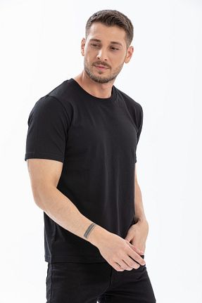 تیشرت مشکی مردانه رگولار Moodart - کد 738240960