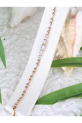 دستبند استیل (فولاد) طلائی زنانه روکش طلا fiore fashion - کد 738325039