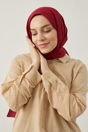 شال زرشکی زنانه پنبه ای Yefrastore - کد 738417205