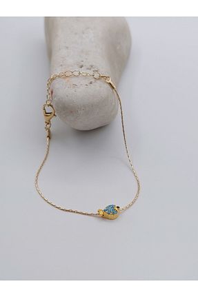 دستبند جواهر طلائی زنانه سنگ طبیعی takitokaciniz - کد 739156649