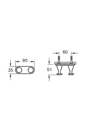 آویز حمام متالیک VitrA - کد 239720682
