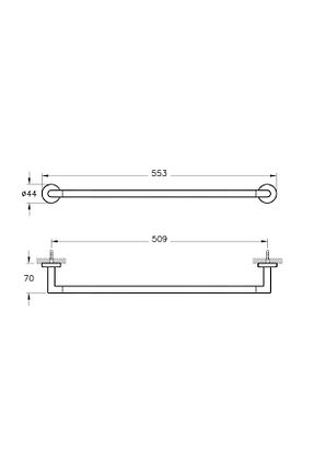 آویز حمام متالیک VitrA - کد 36254523