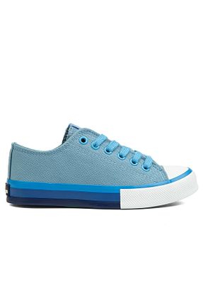 کفش اسنیکر آبی زنانه بند دار Benetton - کد 738781293