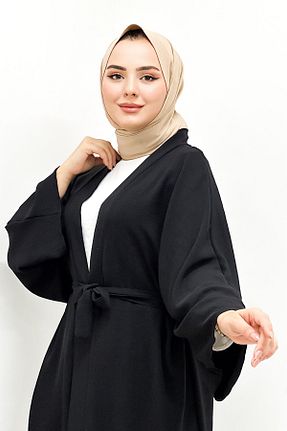 کافتان و کیمونو حجاب مشکی زنانه پنبه ای CNG MODA - کد 738810287
