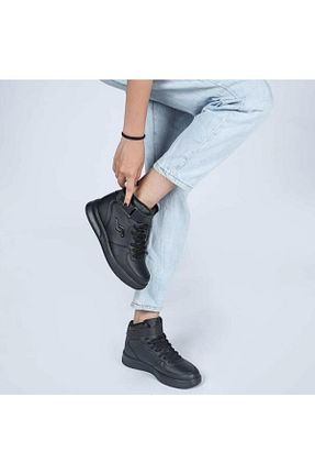 کفش اسنیکر مشکی زنانه پارچه Jump - کد 738850407
