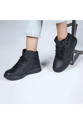 کفش اسنیکر مشکی زنانه پارچه Jump - کد 738850407