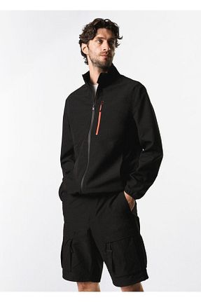 کت مشکی مردانه الاستین MANGO Man - کد 309825066