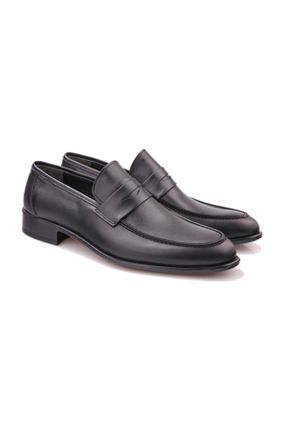 کفش کلاسیک مشکی مردانه چرم طبیعی کد 33021983