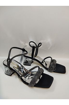 کفش پاشنه بلند کلاسیک مشکی زنانه سنگ Renasay shose - کد 739035437
