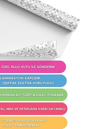 کاغذ دیواری بنفش Kendinden Yapışkanlı Baskı Madeni - کد 252386378